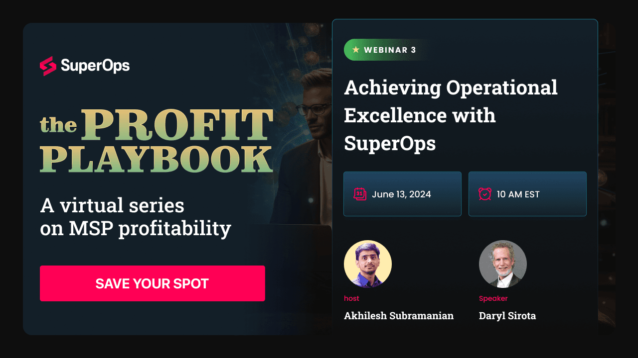 Achieving Operational Excellence with SuperOps