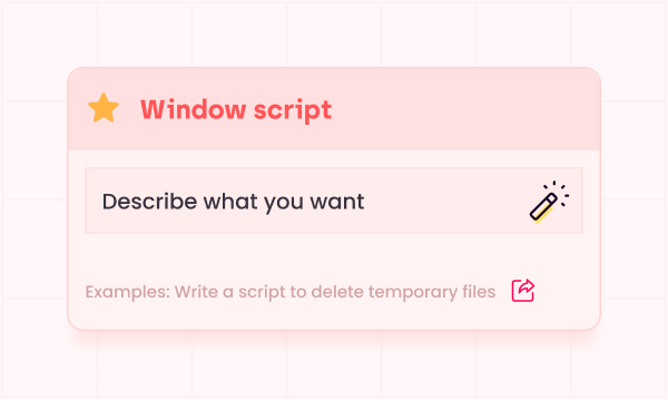AI script generation