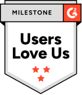 G2 Users Love Us badge