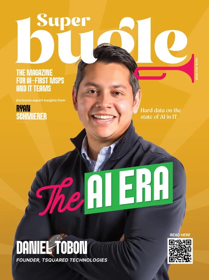 SuperBugle Issue 6 cover featuring Daniel Tobon, founder of Tsquared Technologies